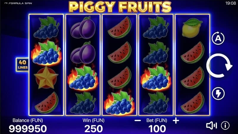 Piggy Fruits - ana oyun modunun başlatılması